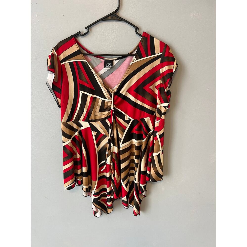 Y2K handkerchief asymmetrical top